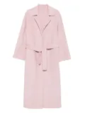 Alberta Ferretti belted lapels coat - Pink
