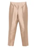 Alberta Ferretti satin-finish trousers - Neutrals
