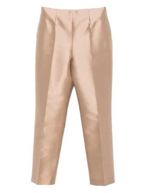 Alberta Ferretti satin-finish trousers