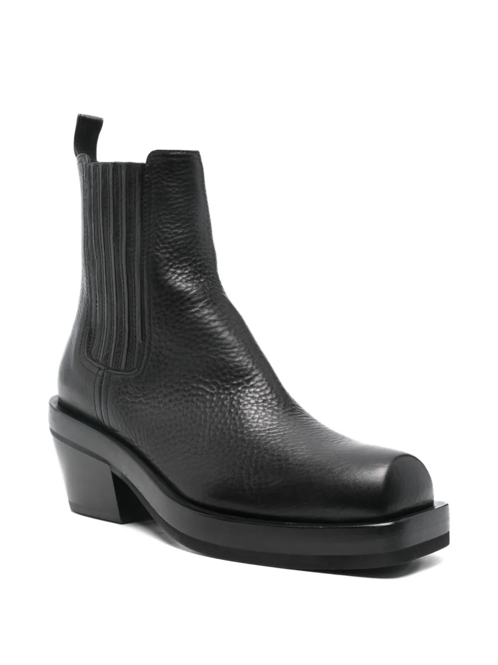 AGL 70mm square-toe boots Zwart
