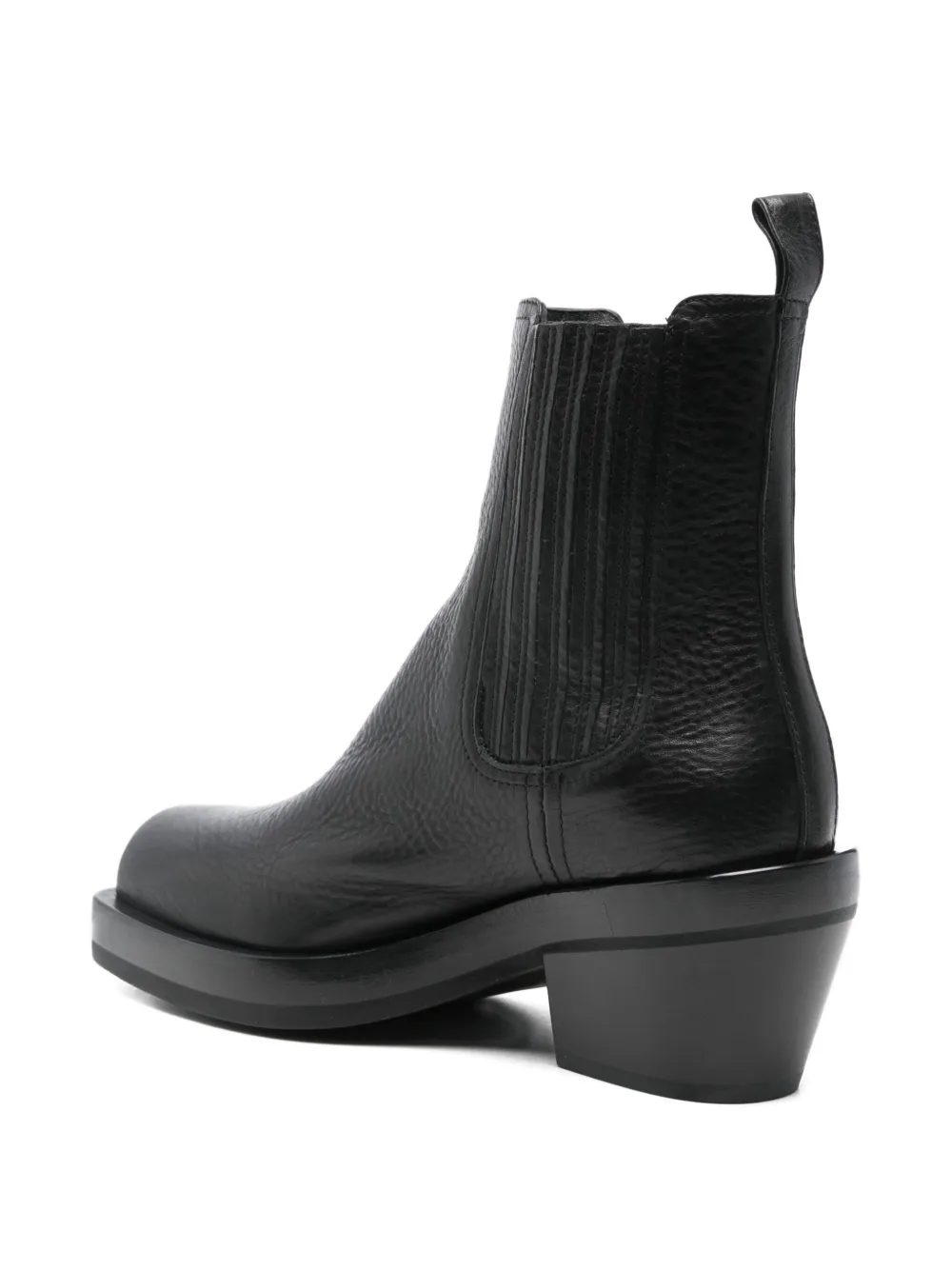 AGL 70mm square-toe boots Zwart
