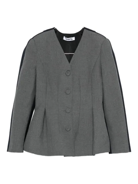 Vivetta button-front panelled jacket