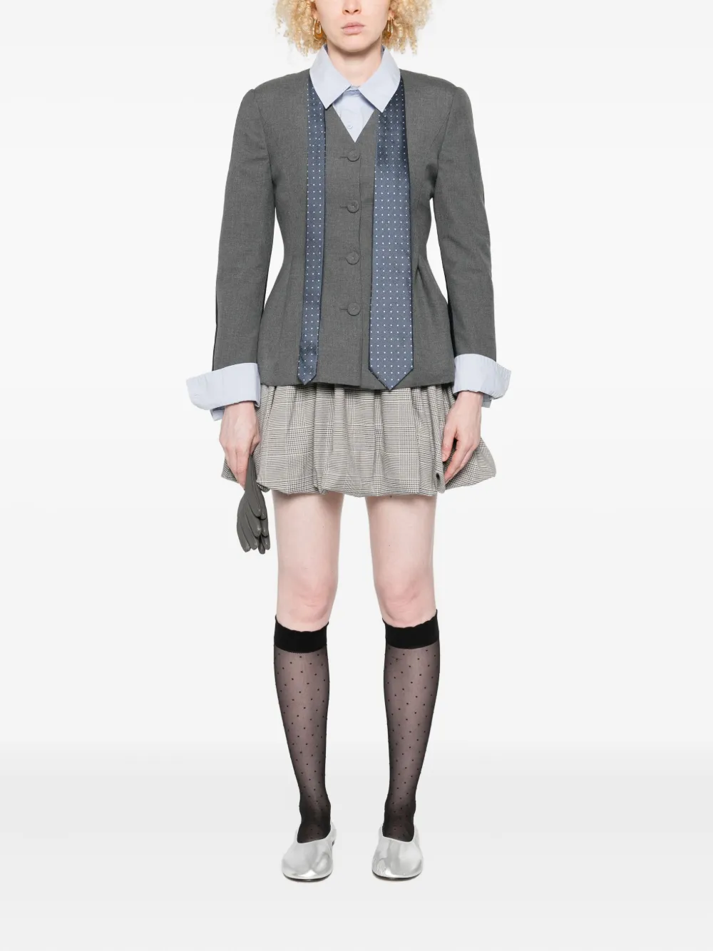 Vivetta button-front panelled jacket | Fitted Jackets | Image 2