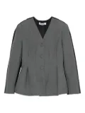 Vivetta button-front panelled jacket - Grey