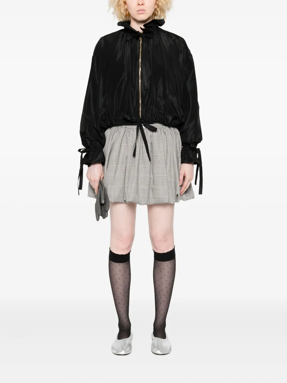 Vivetta balloon-hem mini skirt - Grijs