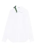 Vivetta pearl-embellished collar shirt - White