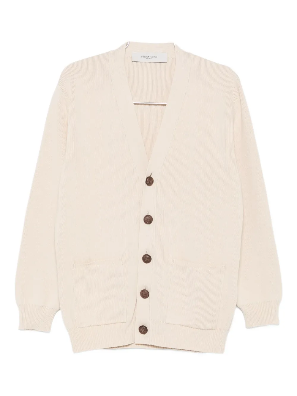 Golden Goose Cardigan Danielle In Misto Cotone Stretch Beige  Donna In Neutral