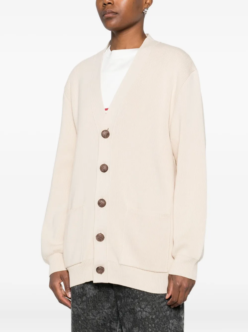 Golden Goose Cardigan Danielle In Misto Cotone Stretch Beige  Donna In Neutral
