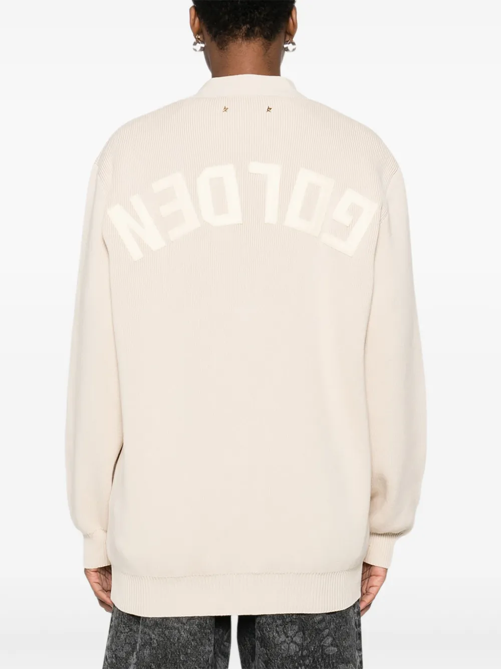 Golden Goose Geribbeld vest met V-hals Beige