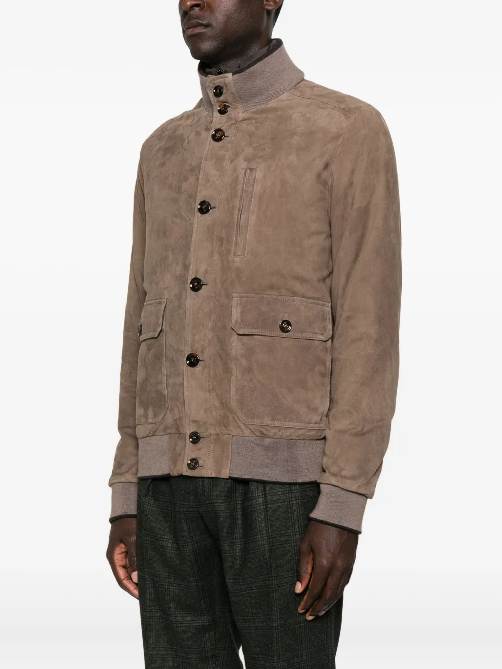 Moorer Button-fastening Flap-pocket Jacket In Brown