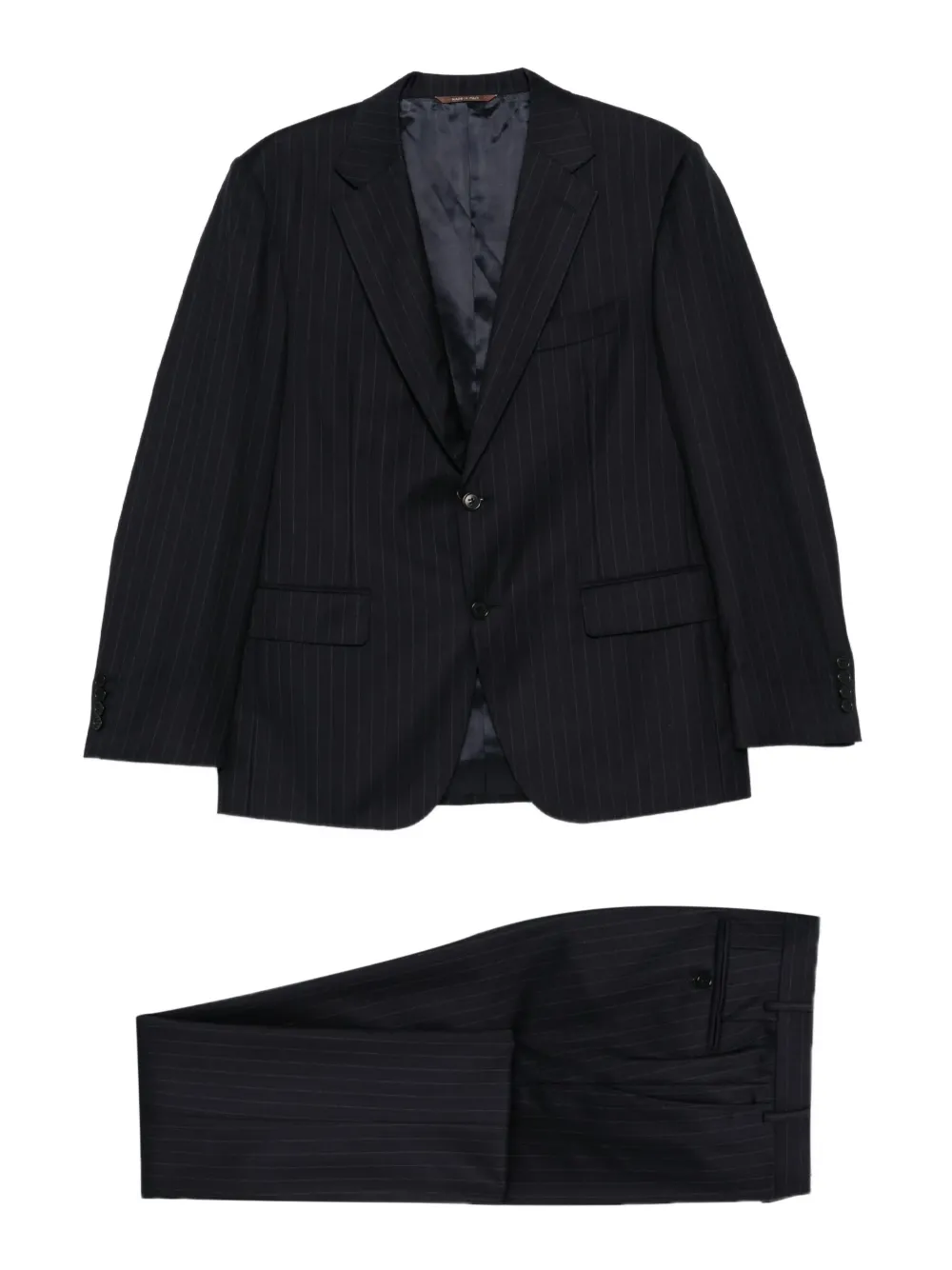 Canali pinstripe suit - Blu