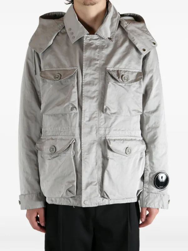 C.P. Company Micro Kei Hooded multi-pocket Jacket | グレー