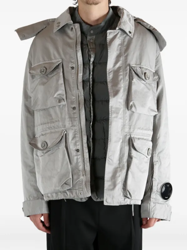 C.P. Company Micro Kei Hooded multi-pocket Jacket | グレー