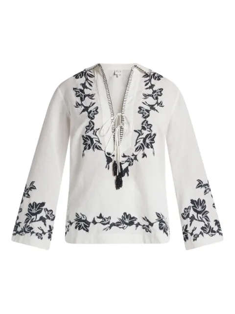 Hemant And Nandita Aahi floral tassel blouse