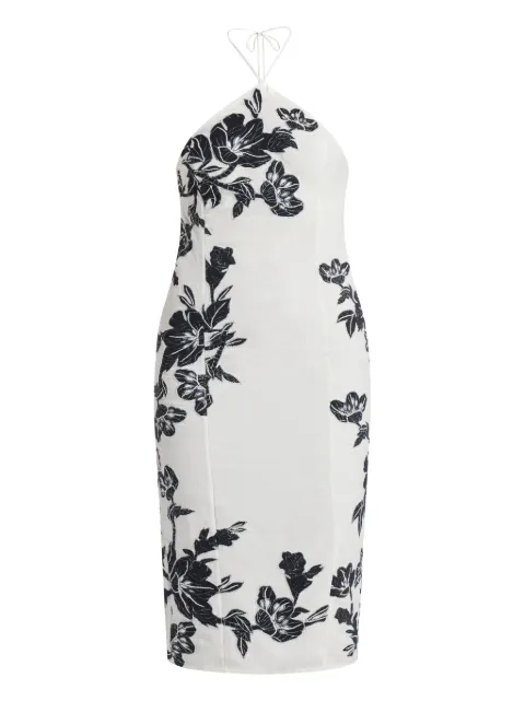 Hemant And Nandita Aahi floral halterneck midi dress