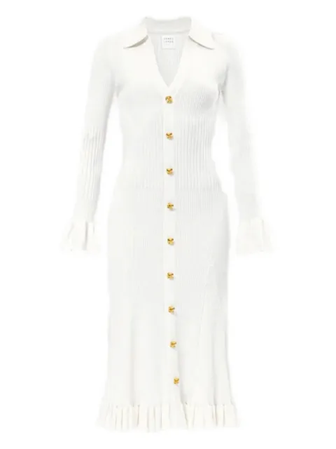 Hervé Léger платье миди Hallie с оборками