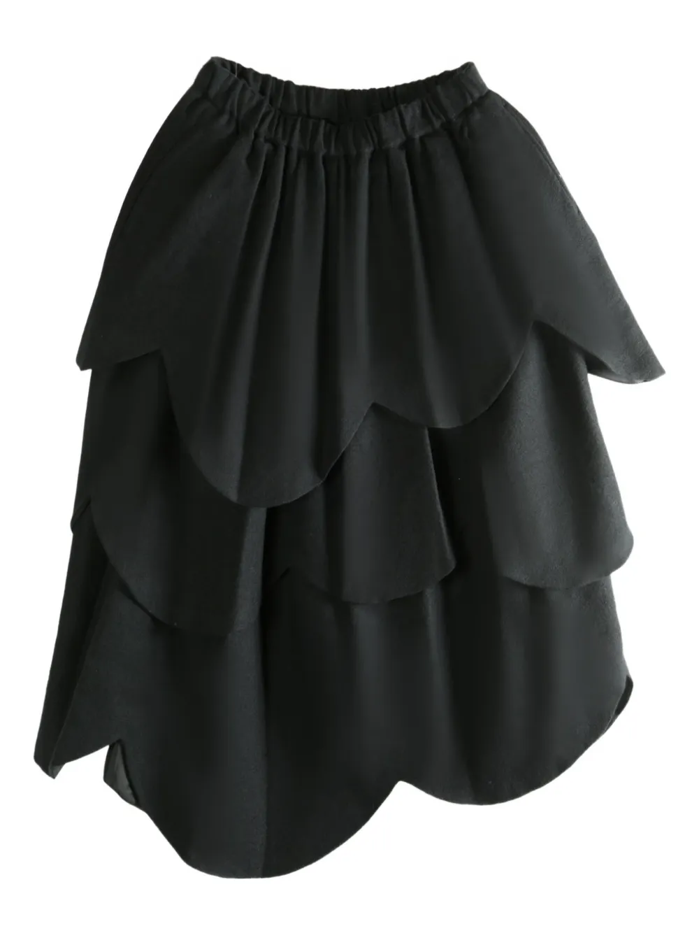 Noir Kei Ninomiya layered petal skirt | Black | Image 1
