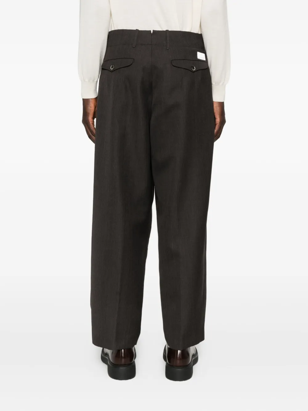 Nine In The Morning Pleated Trousers In Brown