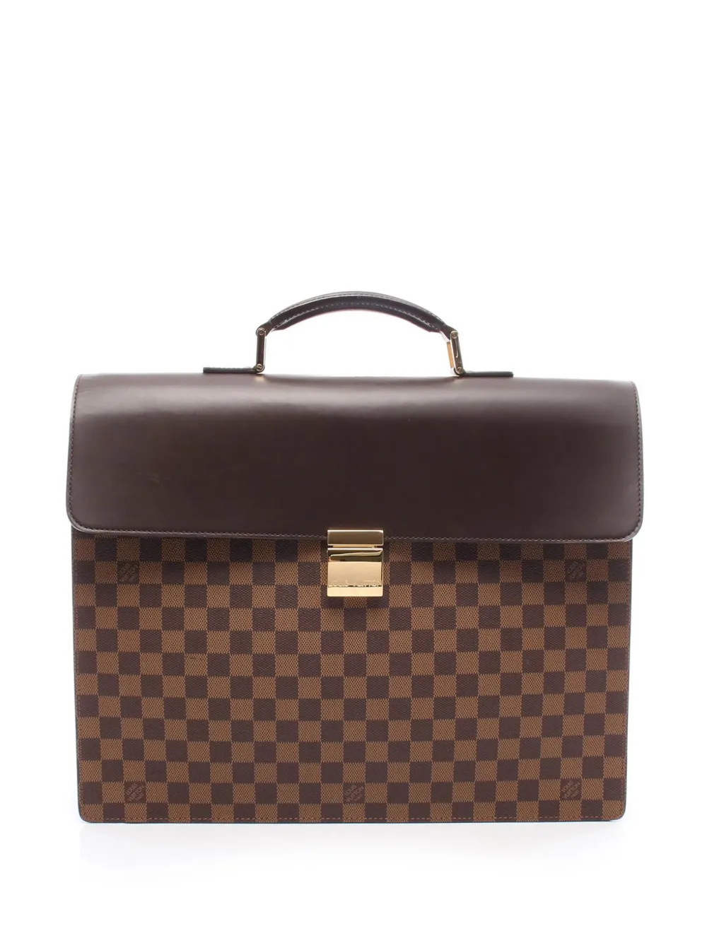Louis Vuitton Pre-Owned 1998 ダミエ エベヌ アルトナ GM ビジネスバッグ - ブラウン Louis Vuitton Pre-Owned 1998 ダミエ エベヌ アルトナ GM ビジネスバッグ - ブラウン