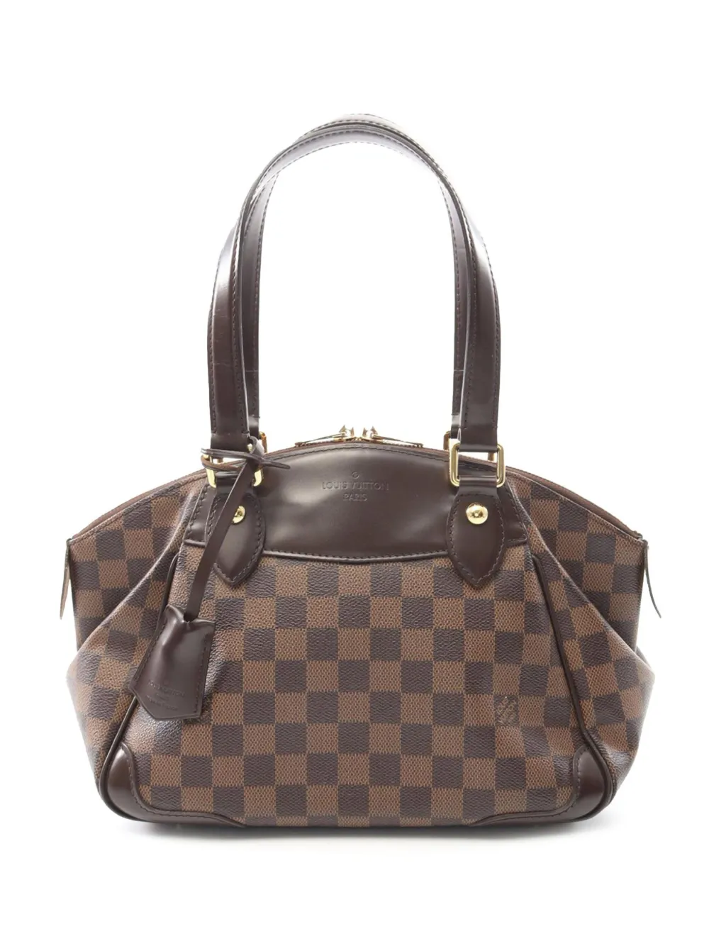 Louis Vuitton Pre-Owned 2010 ダミエ エベヌ ヴェローナ PM ハンドバッグ - ブラウン Louis Vuitton Pre-Owned 2010 ダミエ エベヌ ヴェローナ PM ハンドバッグ - ブラウン