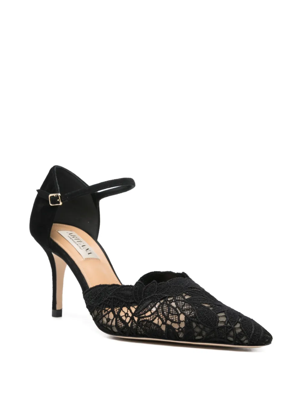 Arteana Leather Heeled Pumps In Black
