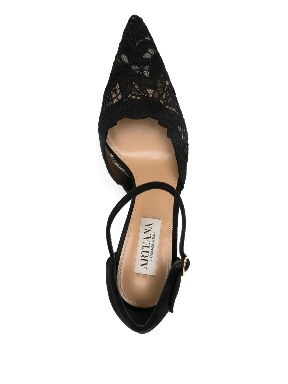 Arteana Leather Heeled Pumps In Black