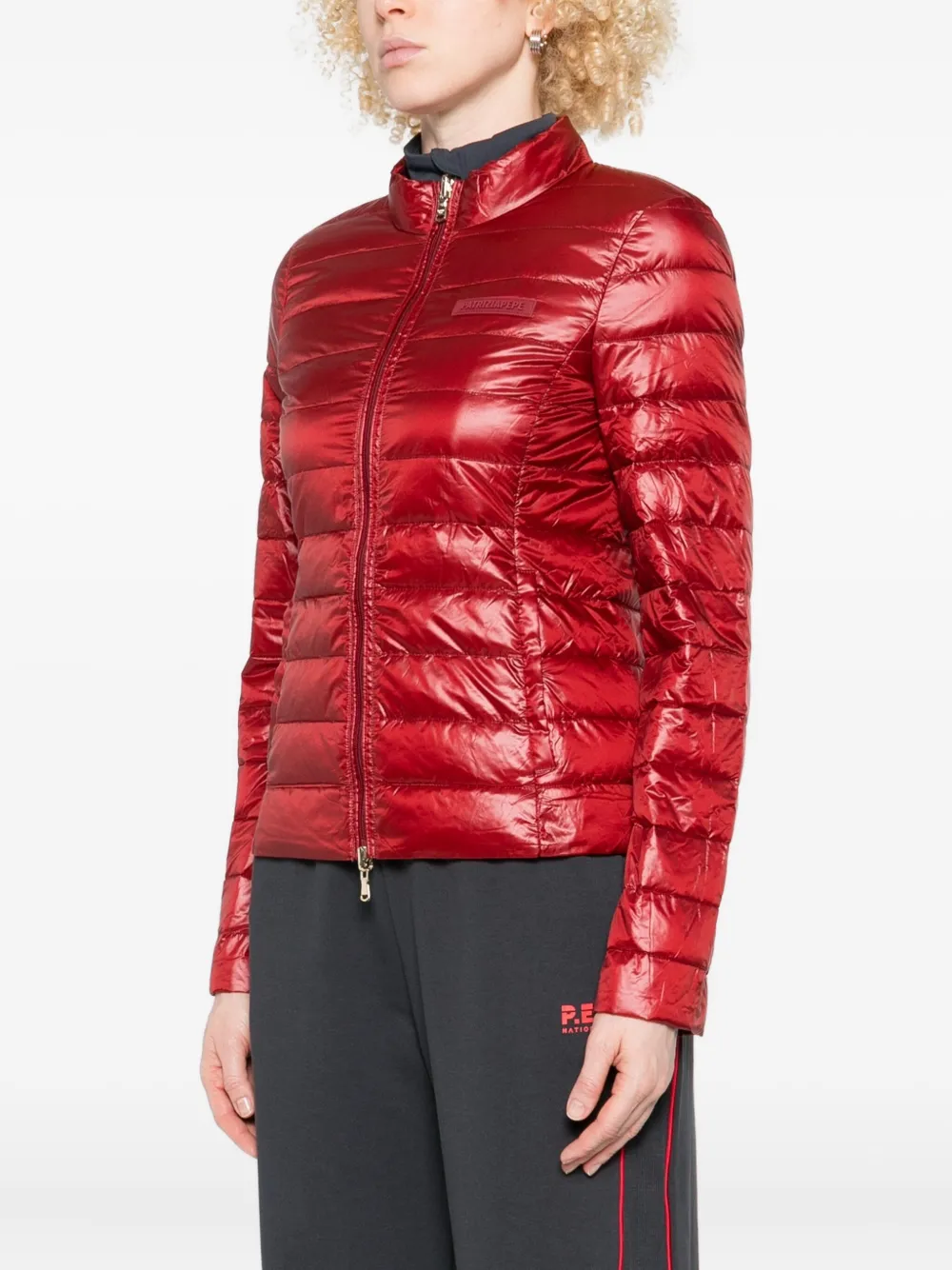 Patrizia Pepe Donsjack met rits Rood