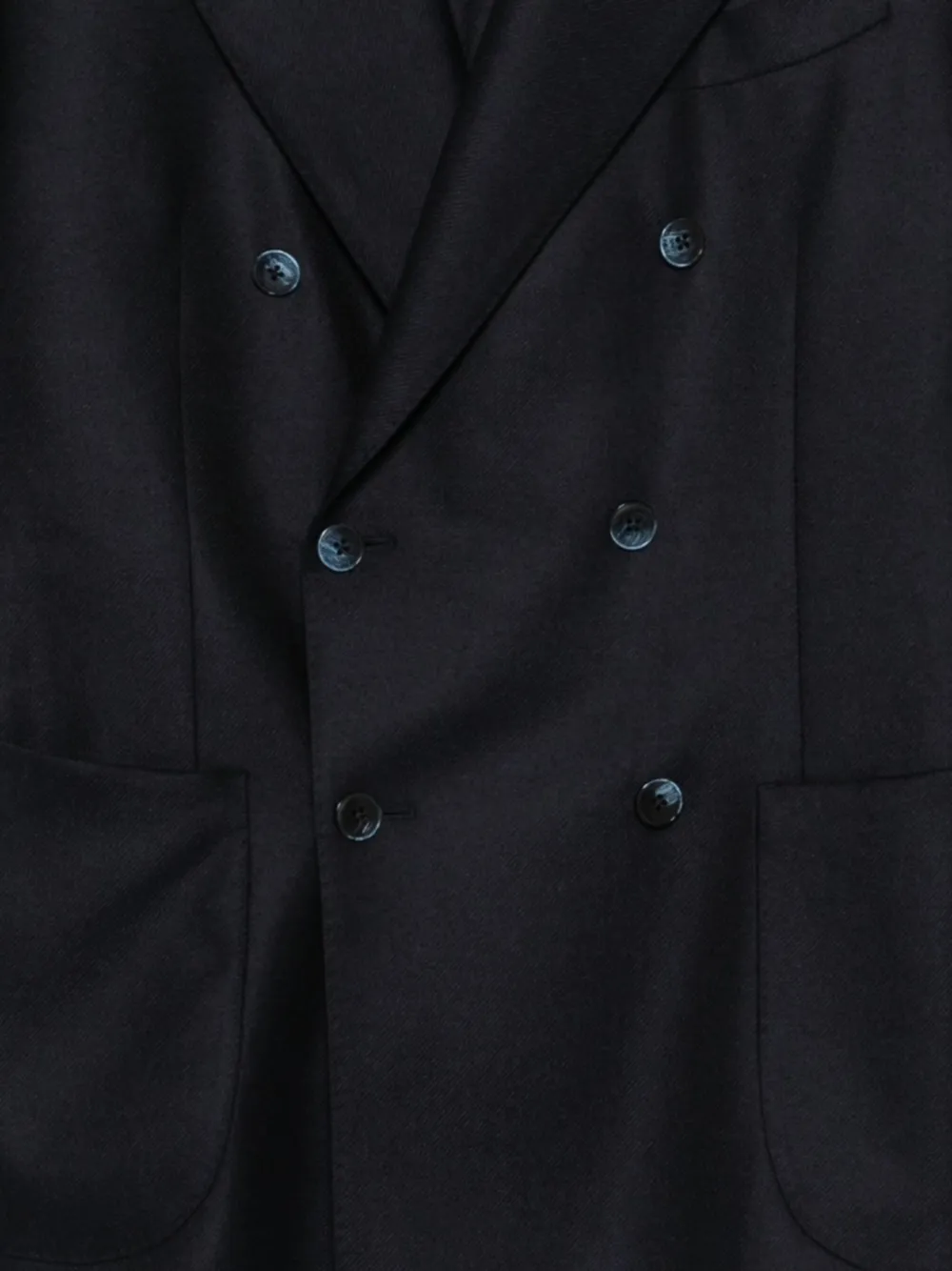 Luigi Bianchi Mantova Double-breasted Wool Blazer In Blue