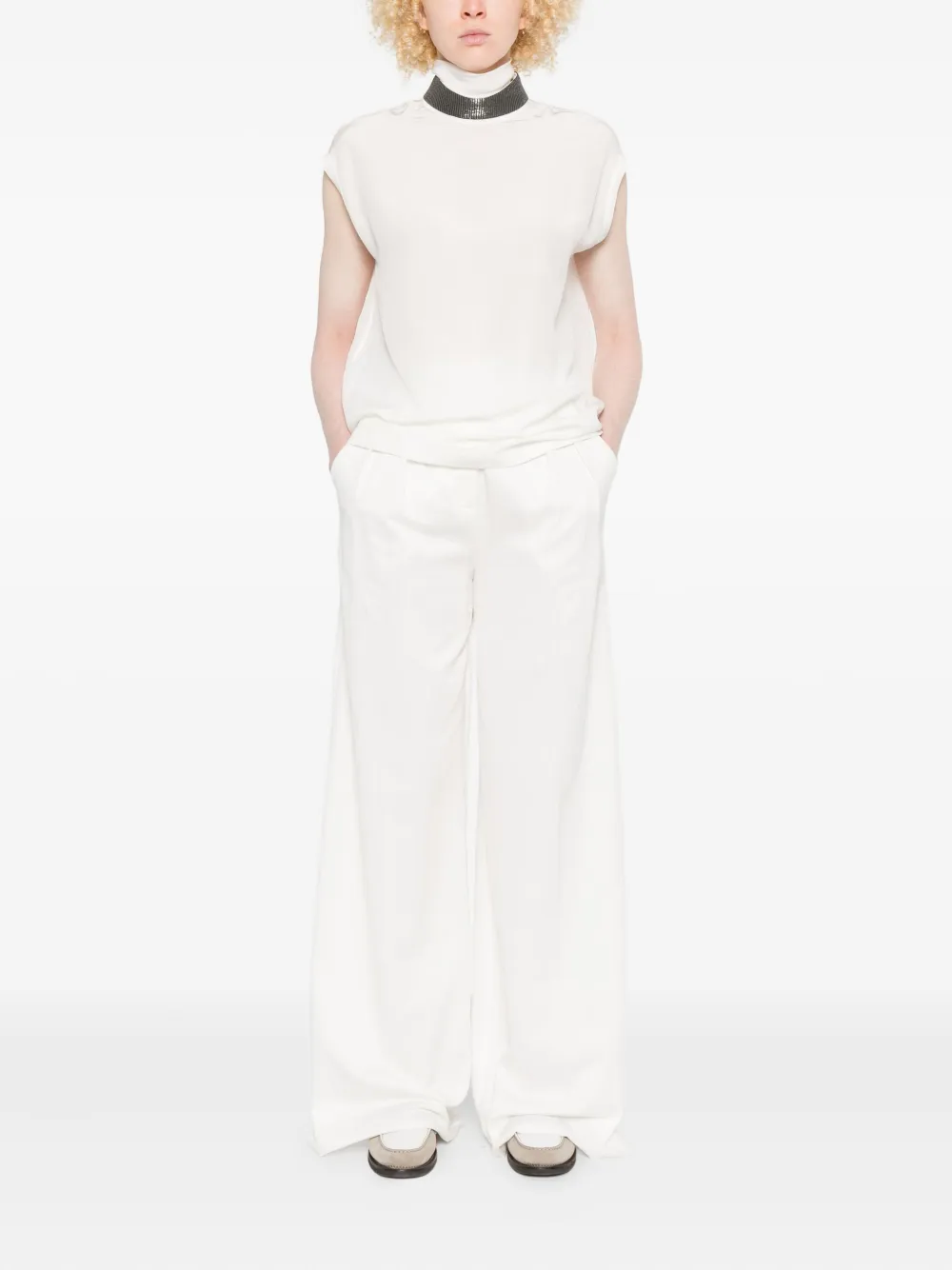 Brunello Cucinelli turtleneck sleeveless top | Vests & Tank Tops | Image 2