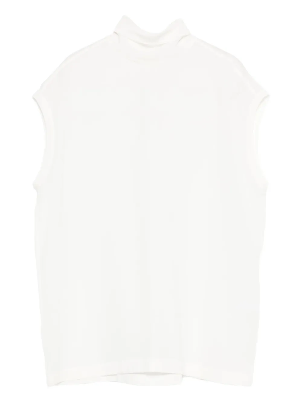 Brunello Cucinelli turtleneck sleeveless top | White | Image 1