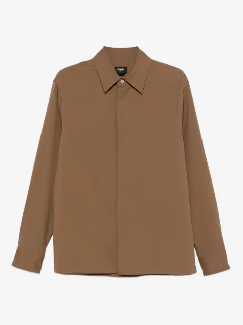 FENDI long-sleeve wool shirt