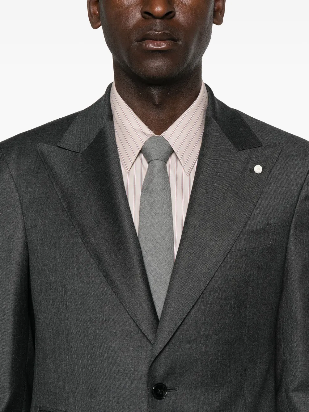 Luigi Bianchi Mantova Wool Two-button Suit In Gray