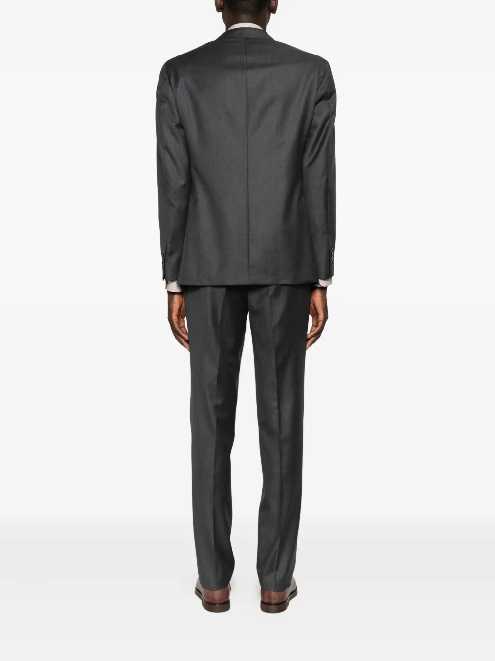 Luigi Bianchi Mantova Wool Two-button Suit In Gray