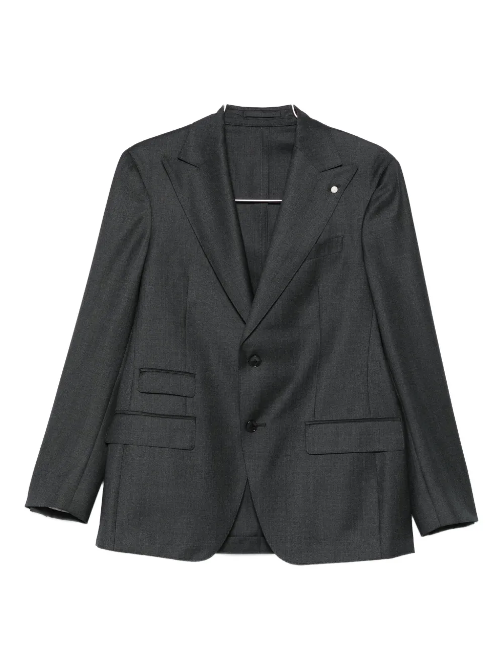 Luigi Bianchi Mantova Wool Two-button Suit In Gray