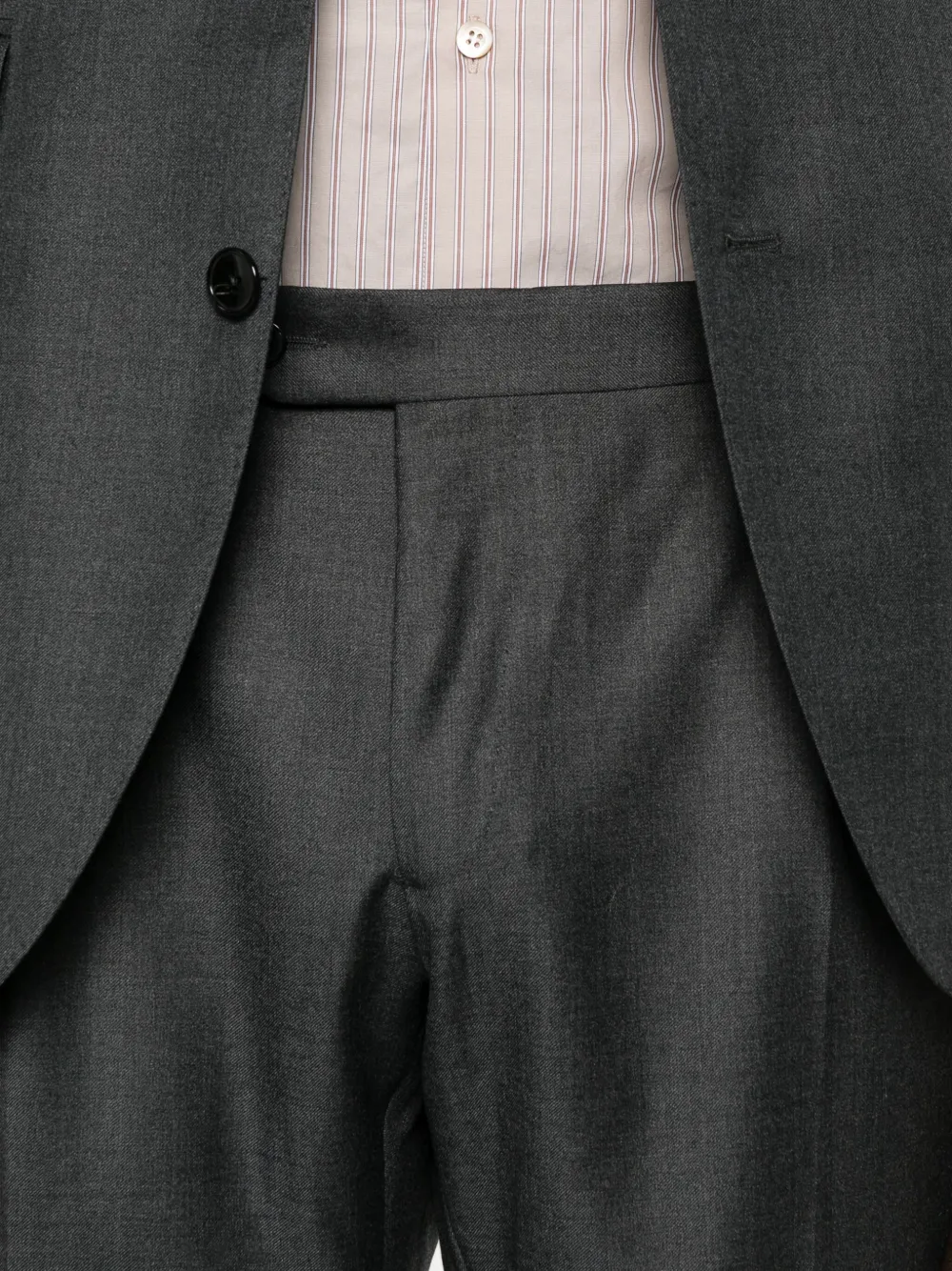 Luigi Bianchi Mantova Wool Two-button Suit In Gray