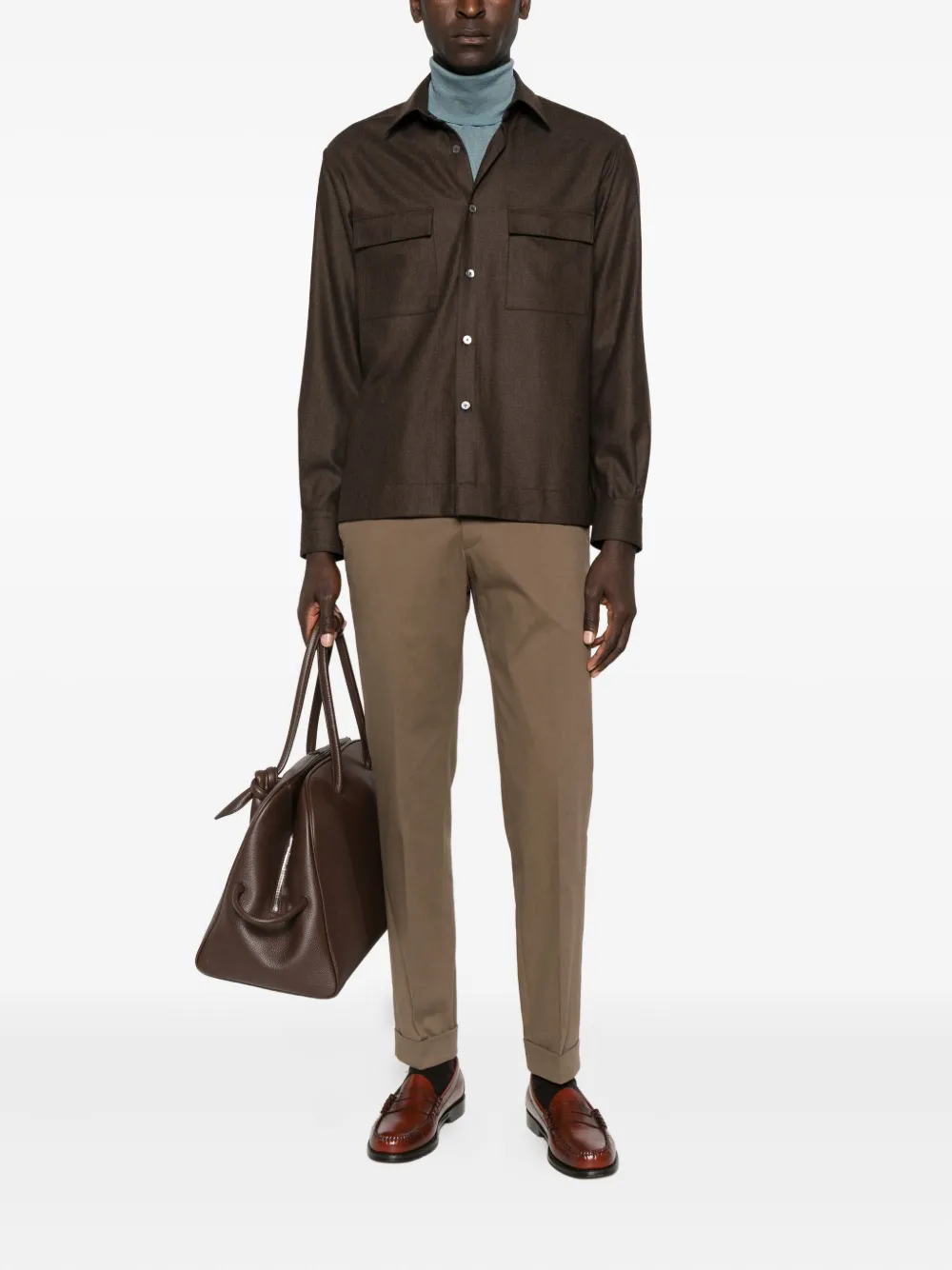 Xacus double-pocket wool shirt | Shirt Jackets | Image 2