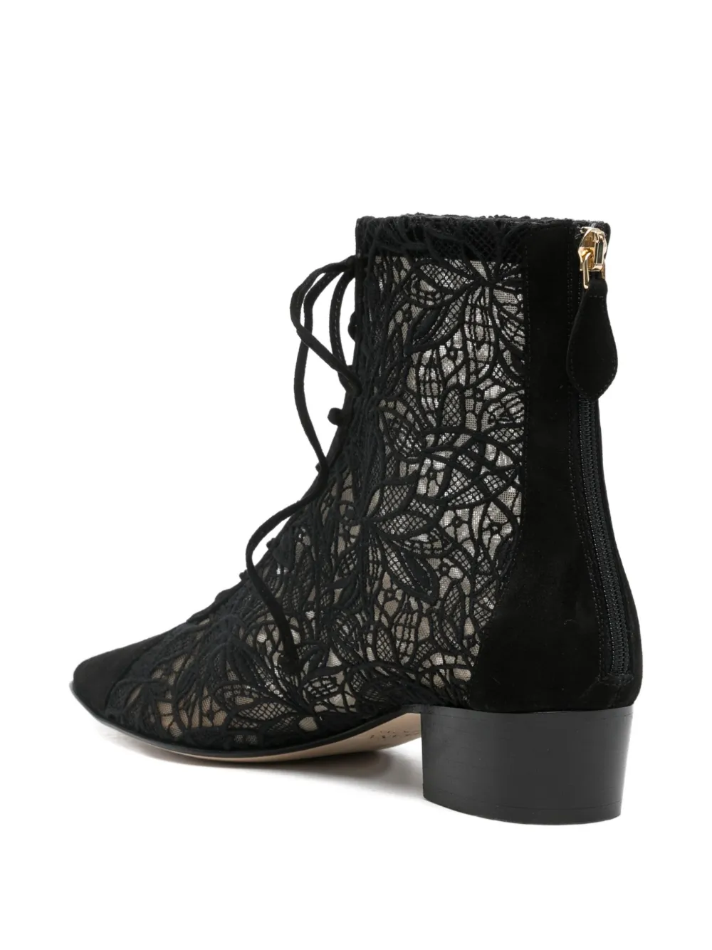 Arteana Lace-up Heeled Boots In Black