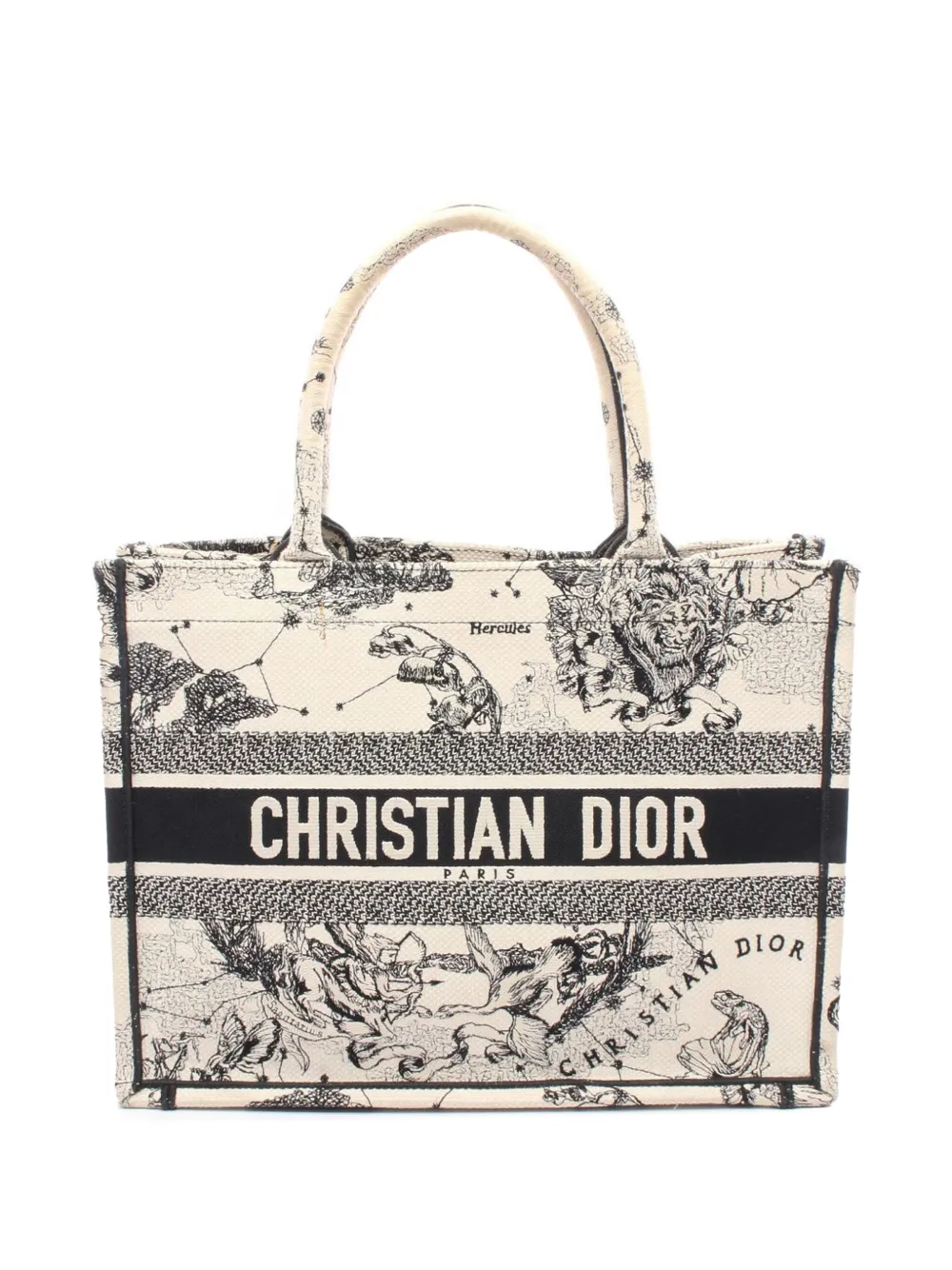Christian Dior Pre-Owned 2021-2025 ミディアム キャンバス エンブロイダリー ゾディアック トワル ドゥ Christian Dior Pre-Owned 2021-2025 ミディアム キャンバス エンブロイダリー ゾディアック トワル ドゥ