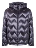 Peuterey Honova chevron-quilted hooded jacket - Black