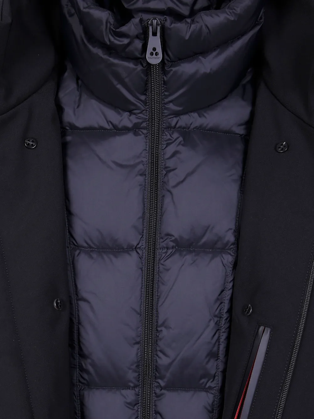 Peuterey Double-breasted Down Jacket In Blue