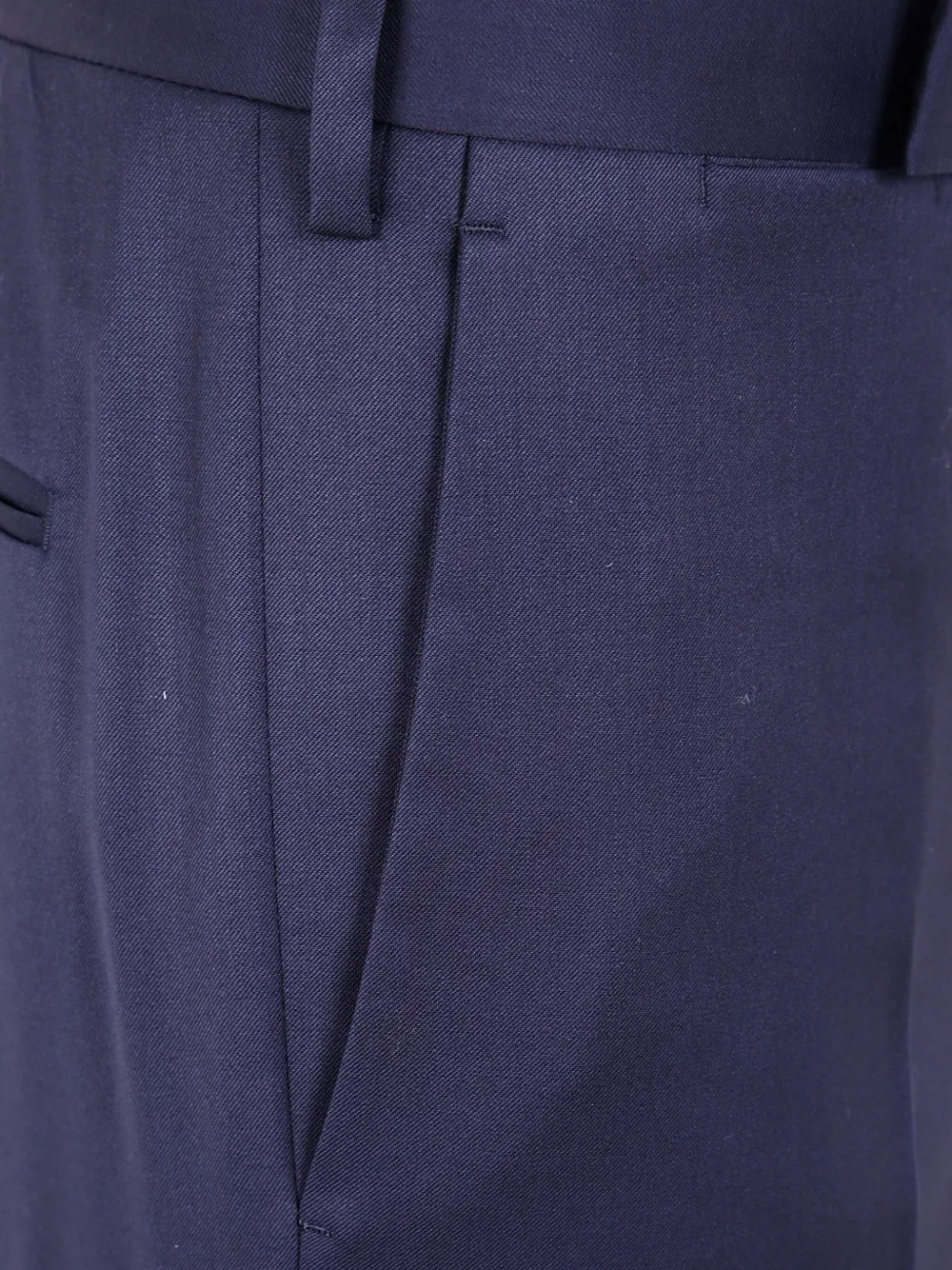 Lardini Wollen plooibroek Blauw