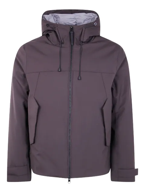 People Of Shibuya hooded logo-plaque jacket