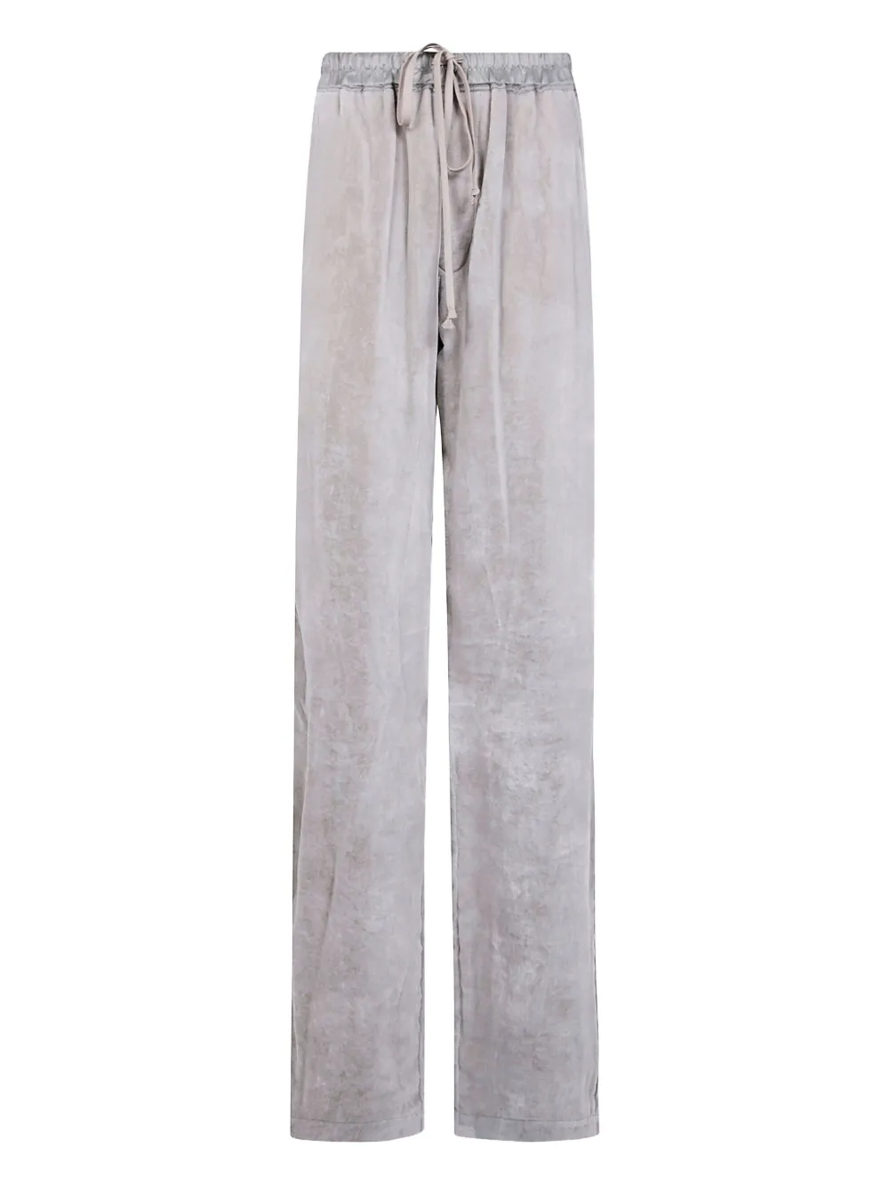 Rick Owens Drawstring Pocket Trousers In Gray