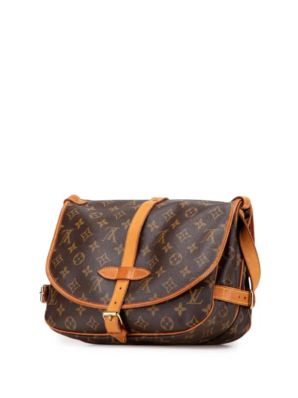 LOUIS VUITTON ハンドバッグ モノグラム ソミュール30 ブラウン