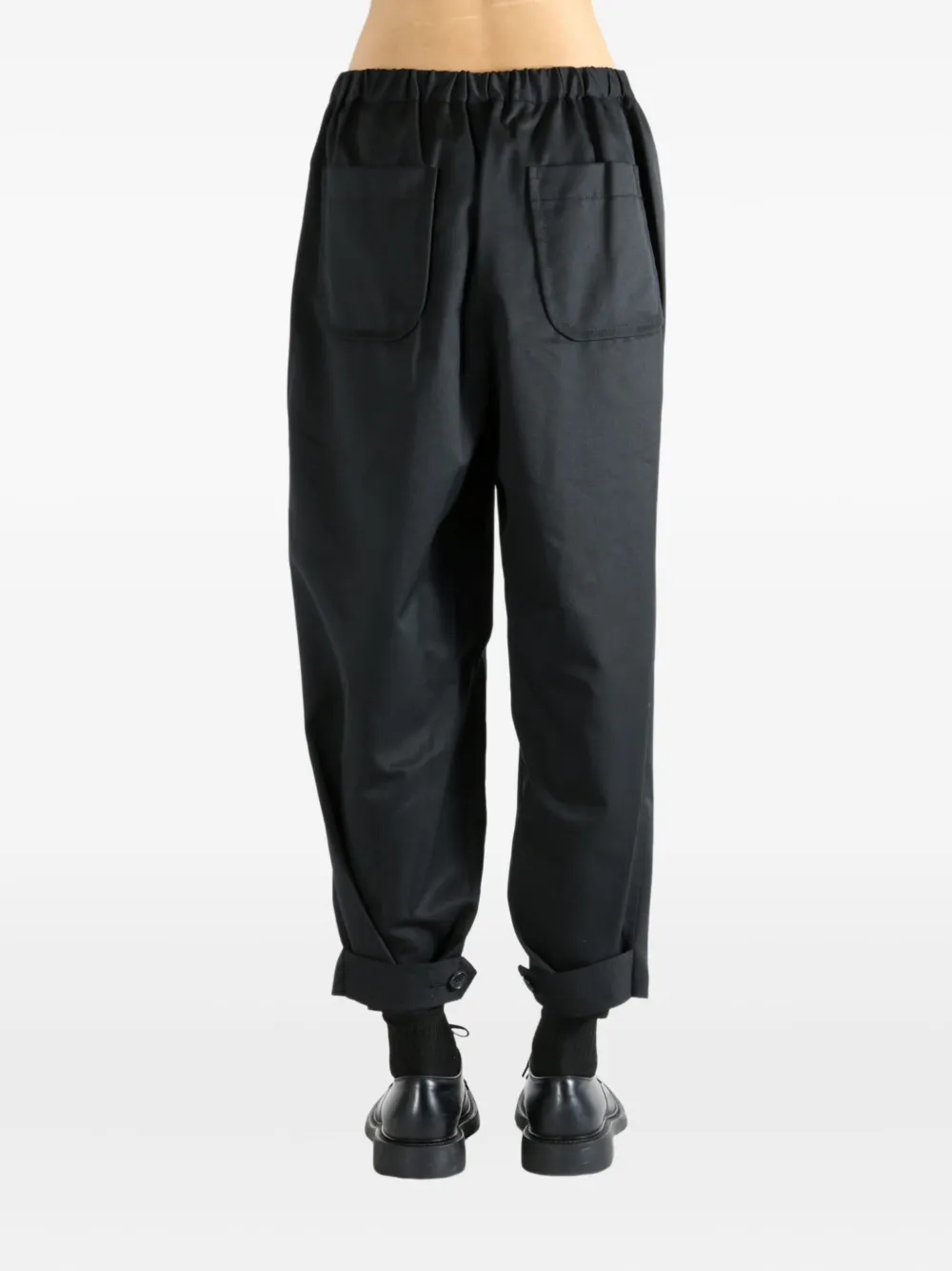 Comme Des Garçons Tao Pleated Pocket Trousers In Black