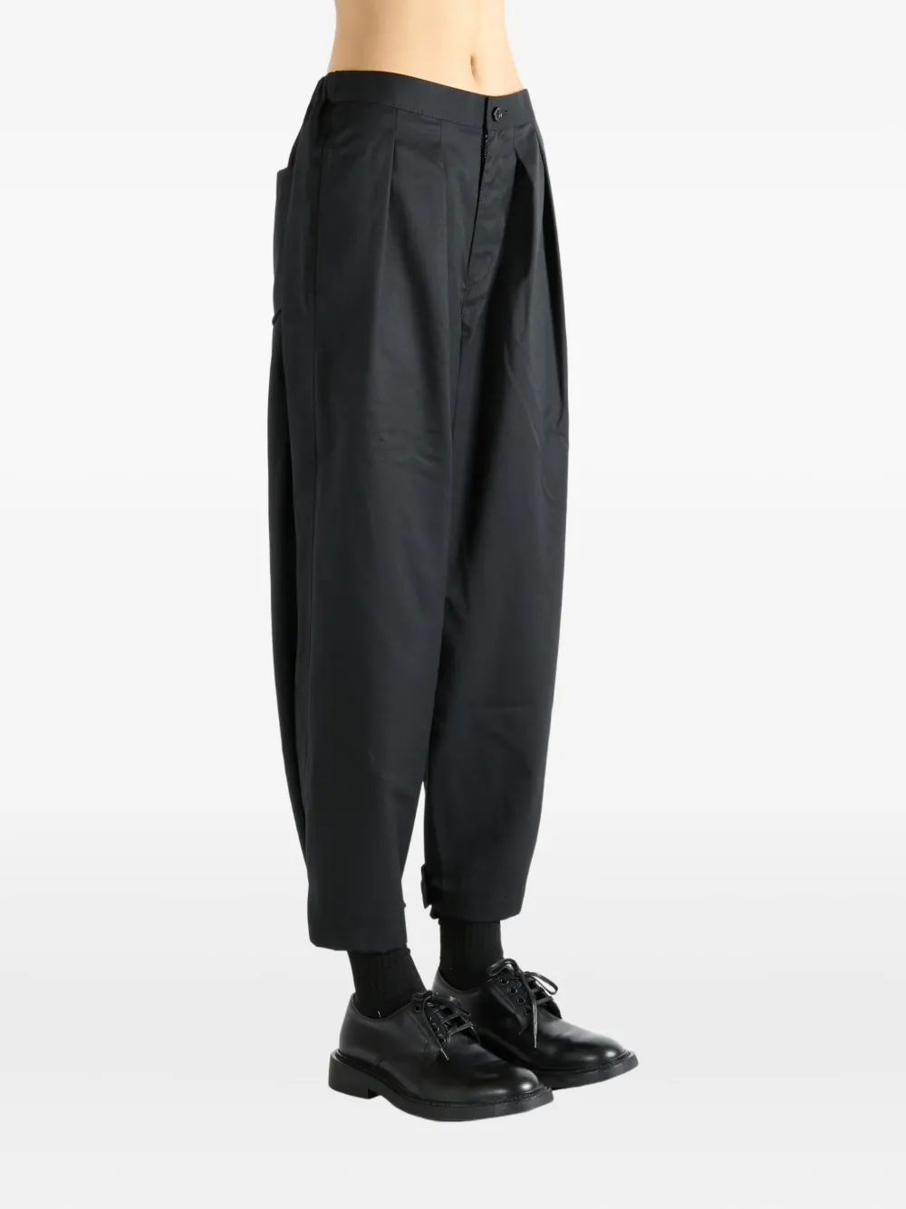 Comme Des Garçons Tao Pleated Pocket Trousers In Black