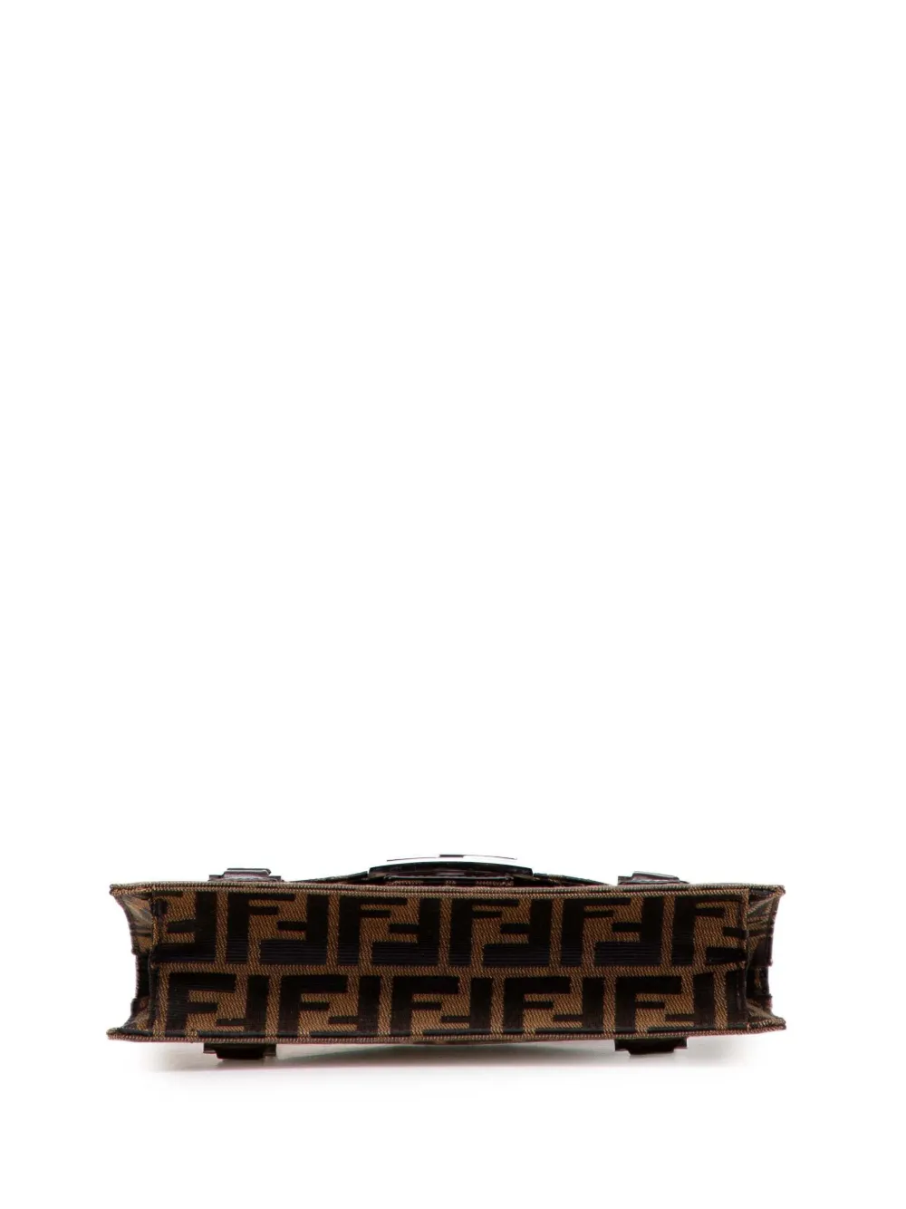 Pre-owned Fendi 20th Century Zucca Canvas Handbag In Brown