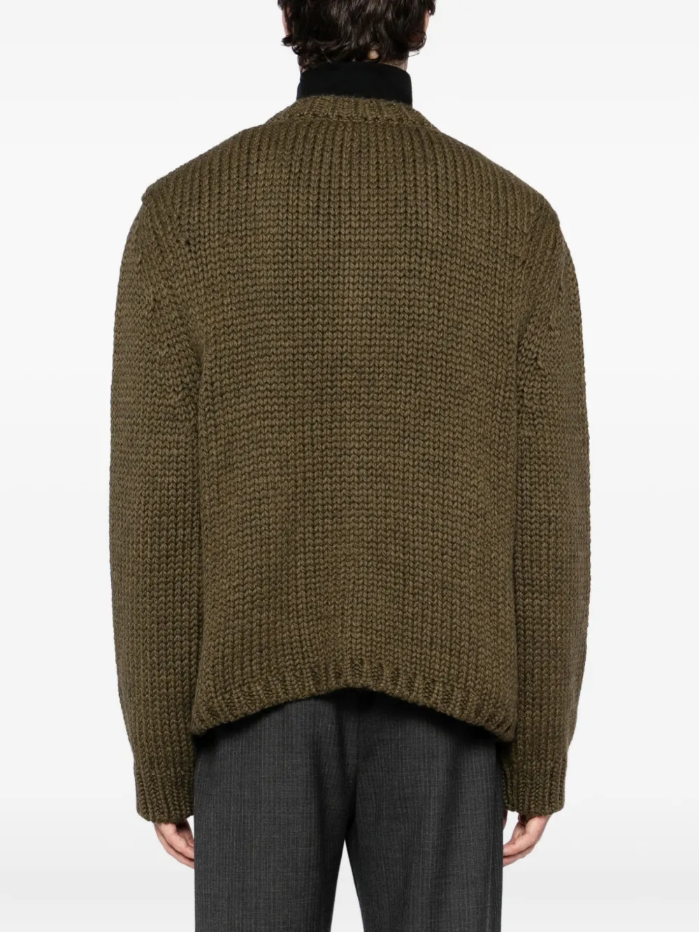 Our Legacy Over Wool And Alpaca Cardigan In Brown