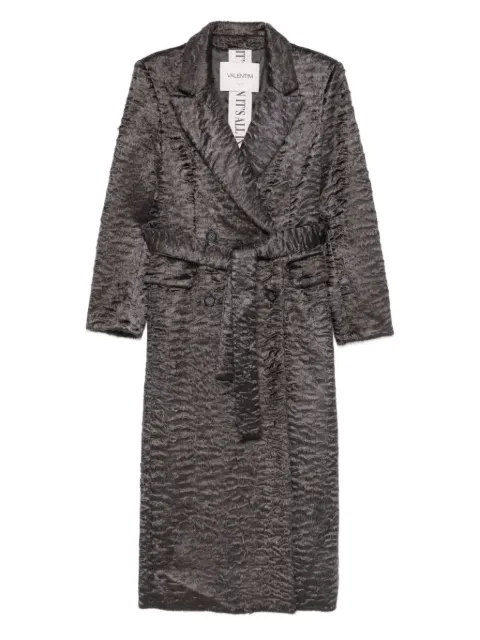 VALENTINI 1972 belted fur coat