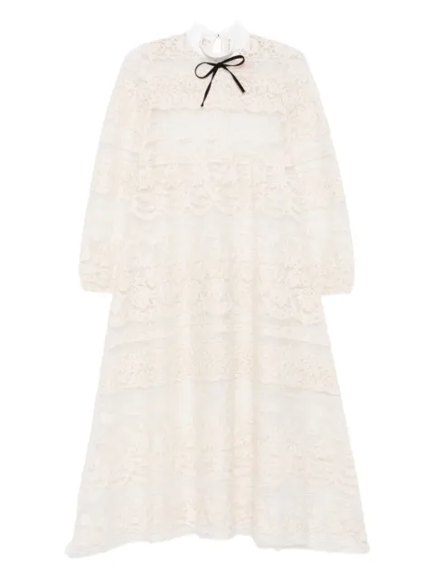 Nº21 lace-bow maxi dress